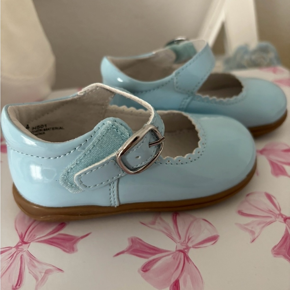 L’amour Blue Mary Jane Shoes